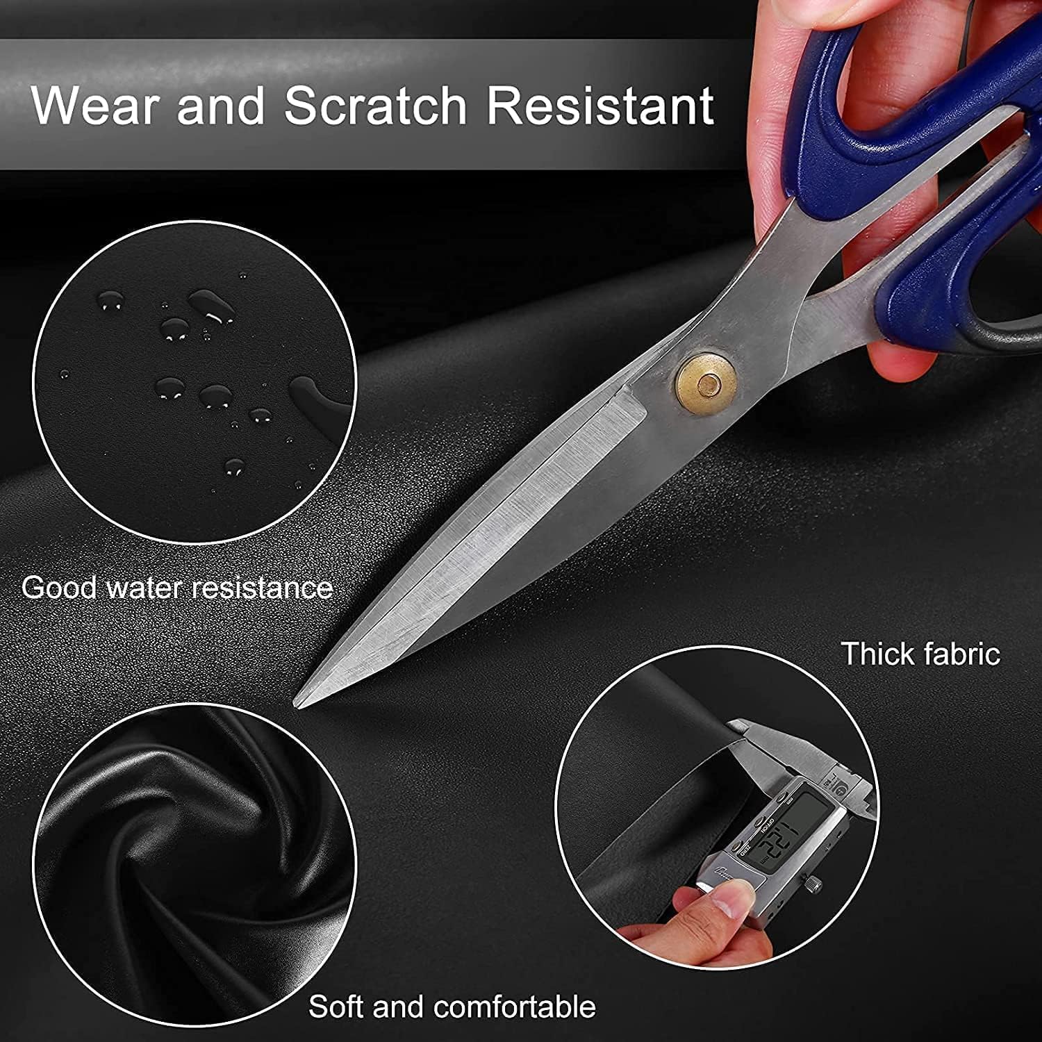STL Black Self-Adhesive Leather Repair Patch – 30x60 cm Leather Tape for Sofa, Car Seat, Chair, Furniture, Couch & Upholstery – Easy Peel & Stick (1 Pc) 1
