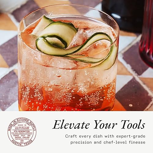 Miniatura 8 de Made In Utensilios de cocina - Vasos para beber - 15 oz - Juego de 4 - Vidrio cristalino hecho en Italia - Hecho a mano en Italia