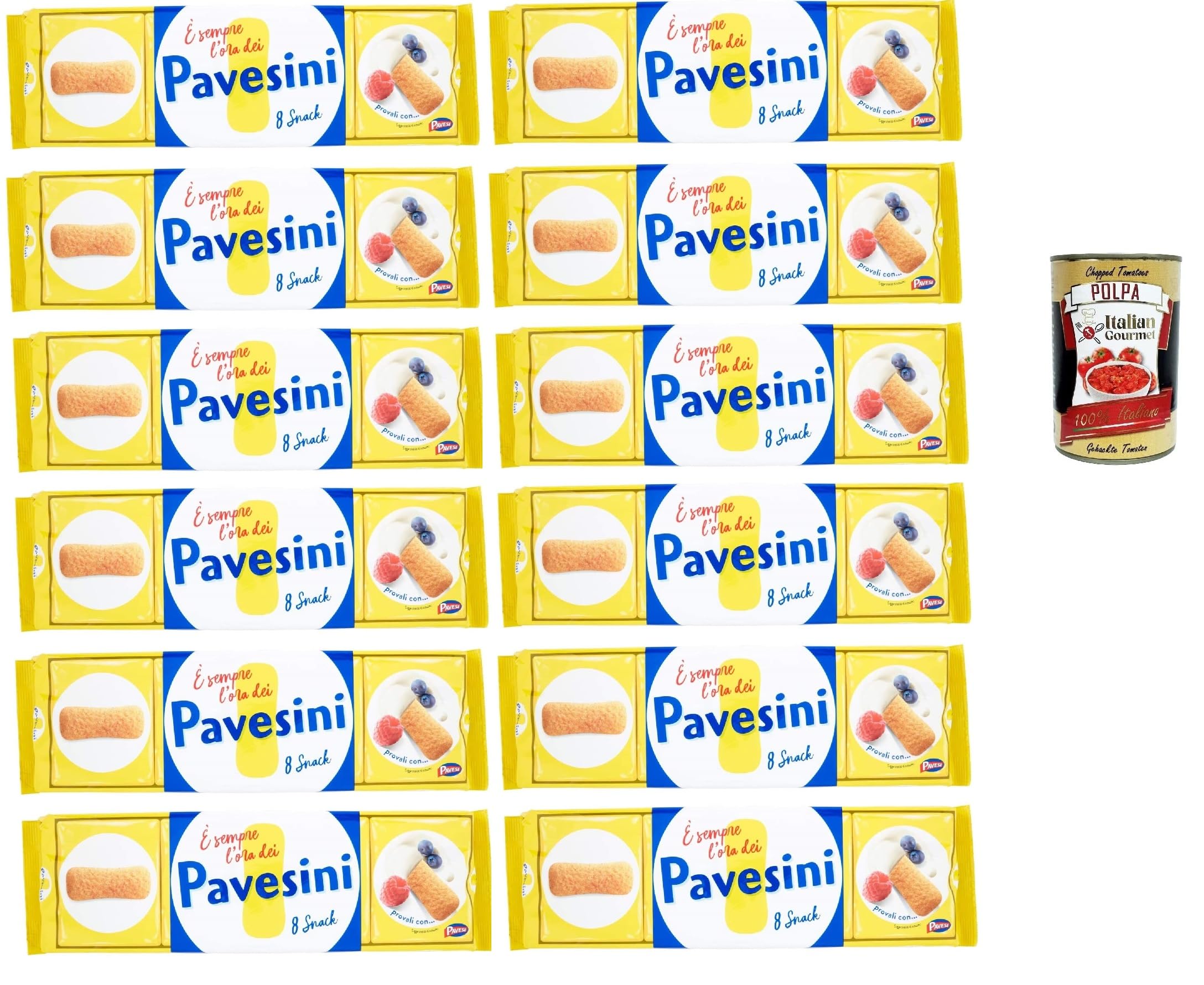 Italian Gourmet Pavesini biscotti 12 x 200g, italienische Kekse süßer Snack