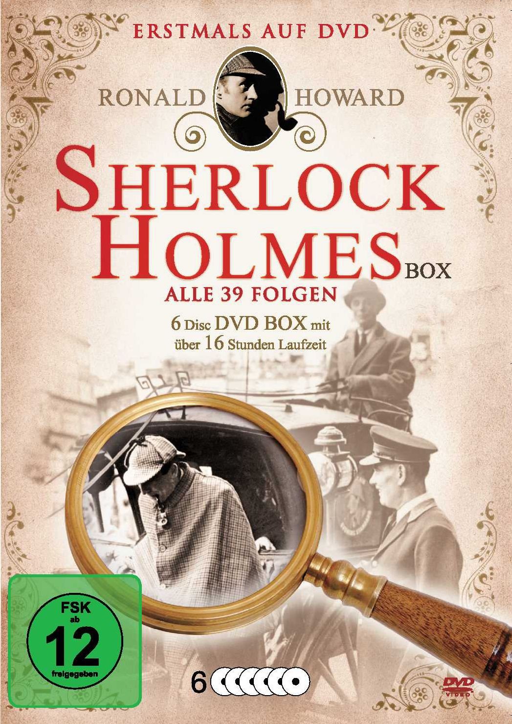 Sherlock Holmes Box - Alle 39 Folgen (6 Disc DVD Box mit über 16