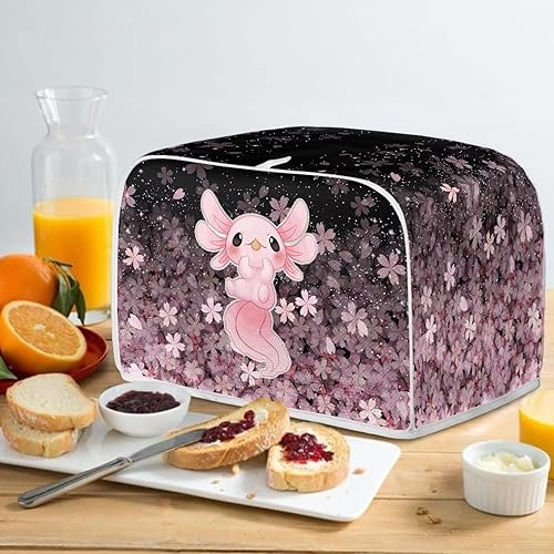 Miniatura 4 de ZFRXIGN Cubierta para tostadora de ajolote de flores, cubierta para electrodomésticos pequeños, cubierta para tostadora, decoración de cocina, bolsa
