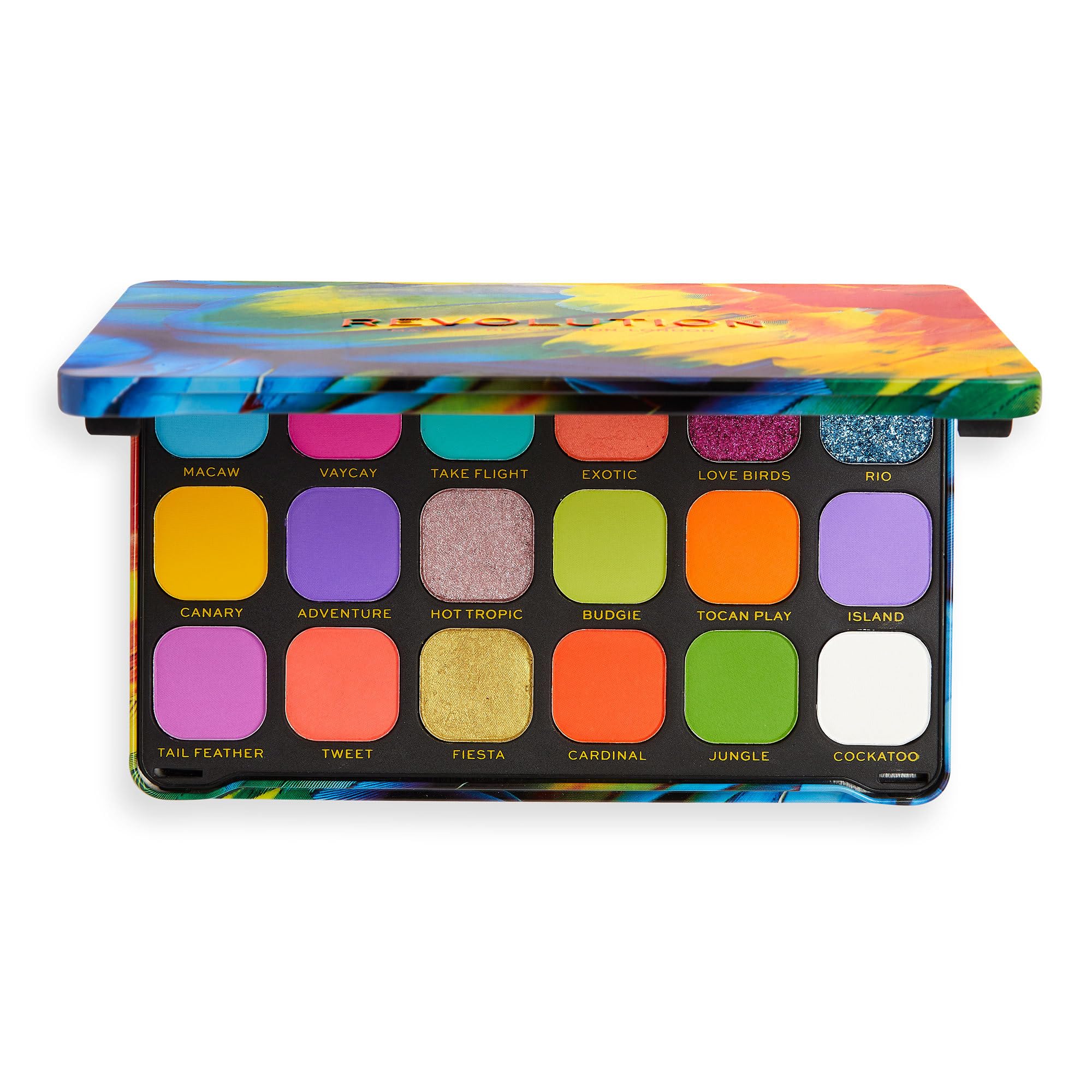 Revolution Forever Flawless Palette, Birds of Paradise, 18 Shades Bird of Paradise