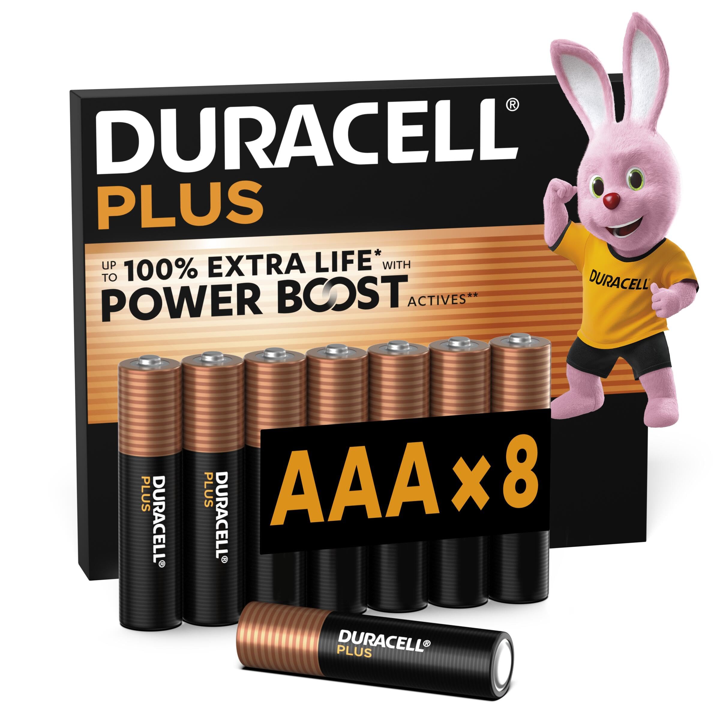 DURACELL Plus AAA-Batterien (8er-Pack) – Alkaline-Batterien 1,5 V