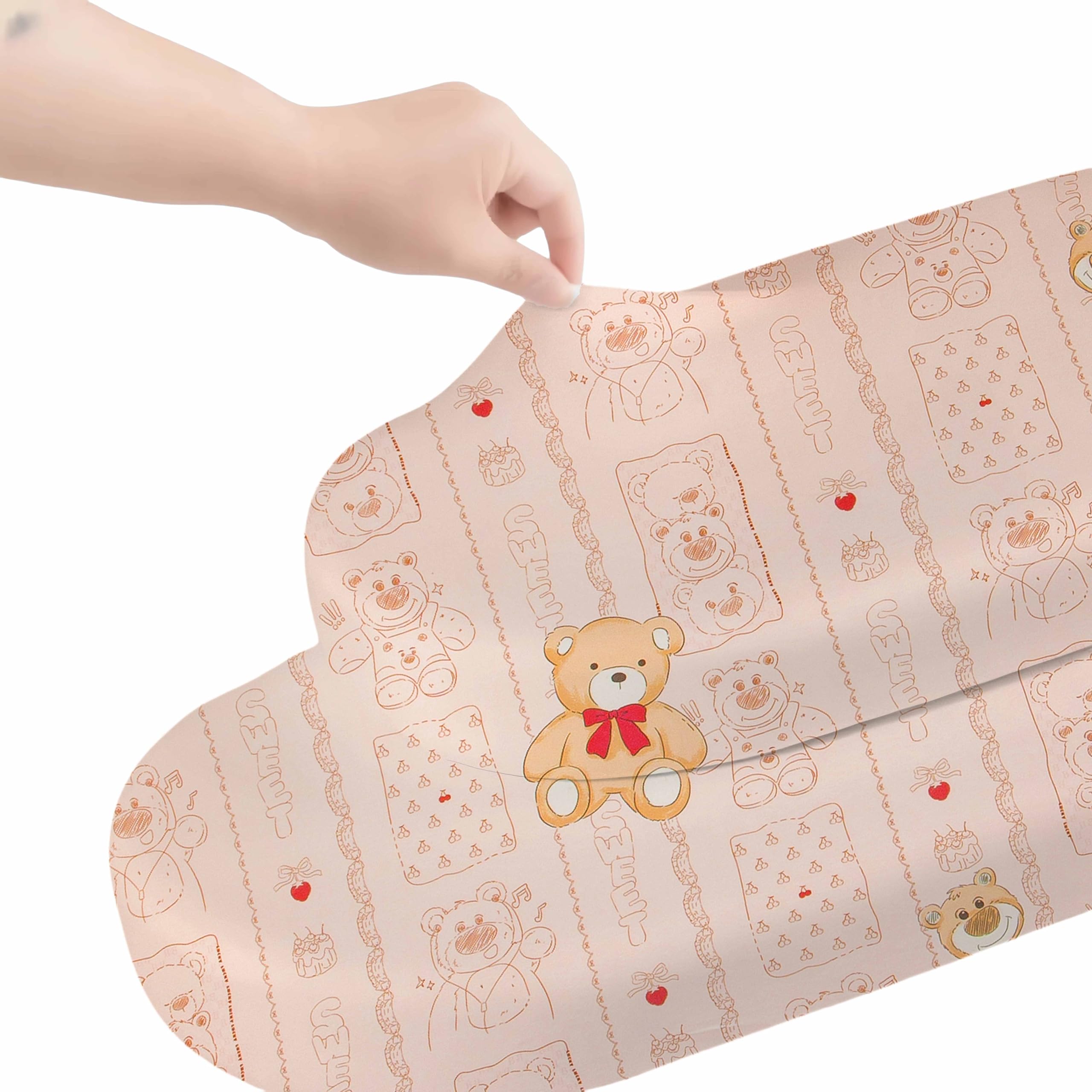 SDY Jersey Bassinet Sheets 2 Pack for Baby Girls 32 x 16 x 4 Pink Kawaii Bear Standard