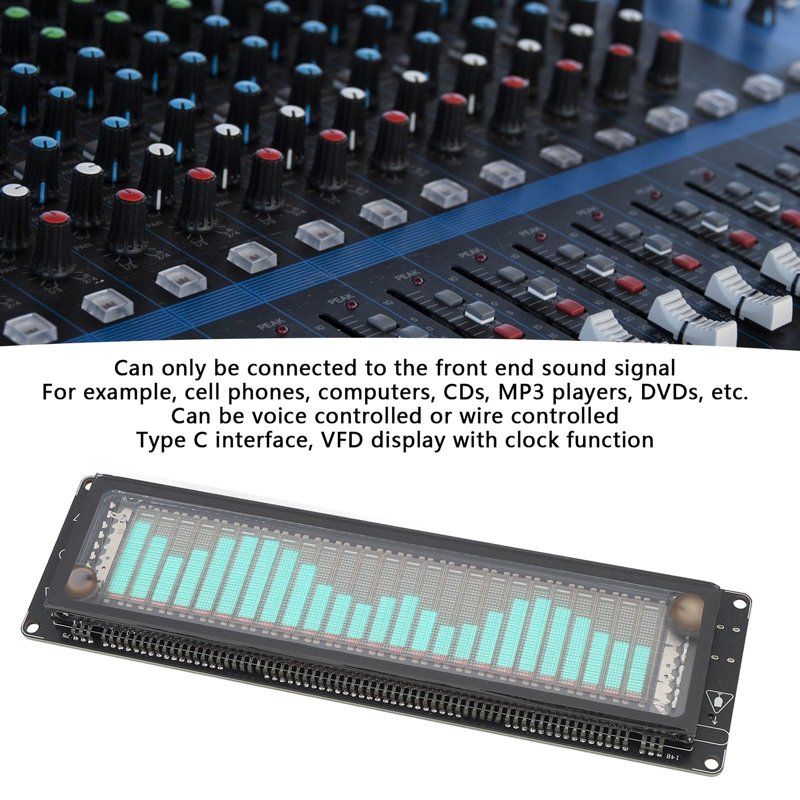 Amazon.com: Music Spectrum Display, VFD Audio Spectrum Analyzer