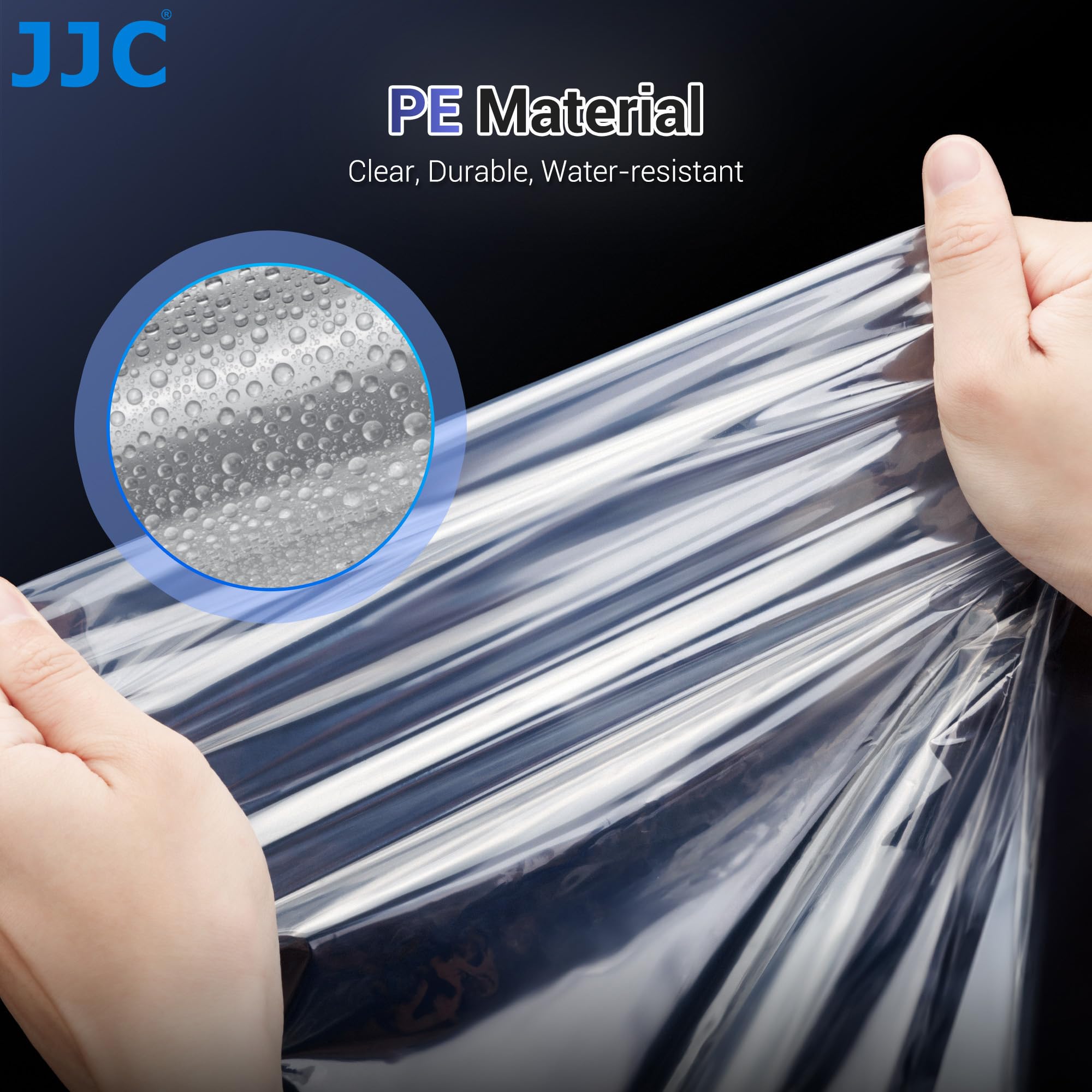 JJC 2 Pack Housse de Pluie Transparente pour Stabilisateur, Protecteur Imperméable pour DJI RS3 Pro Mini RSC 2 Ronin-SC ZHIYUN WEEBILL 3S Crane 4 et Plus Stabilisateur Inférieur à 16,3 x 8,6 x 7,7 ''