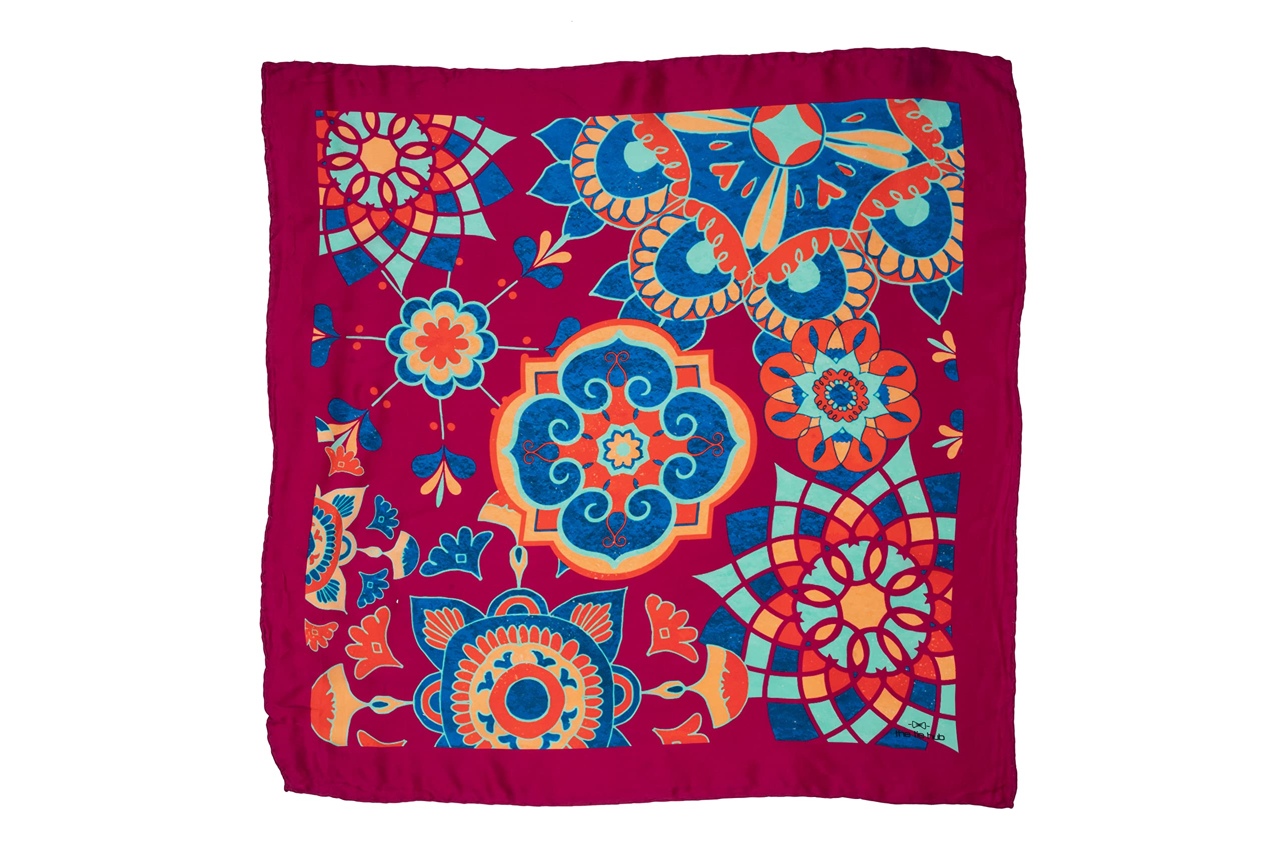 the tie hub Mandala Neckerchief For Men-picture-33