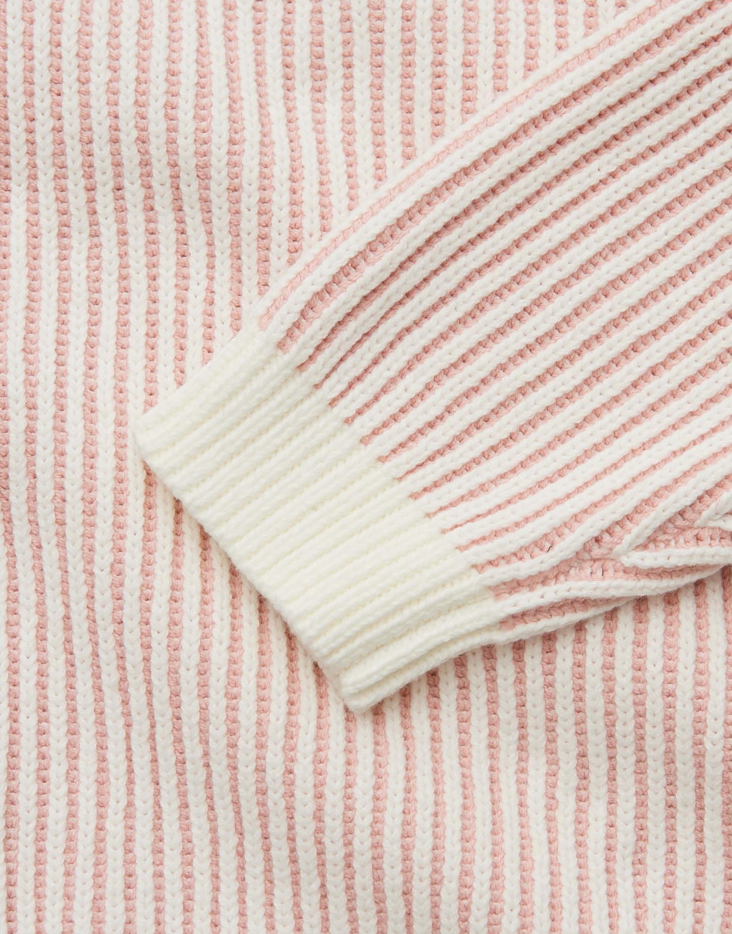 OPUS Damen Pullover | POZOLI Regular Pullover mit dynamischen Streifenstrick