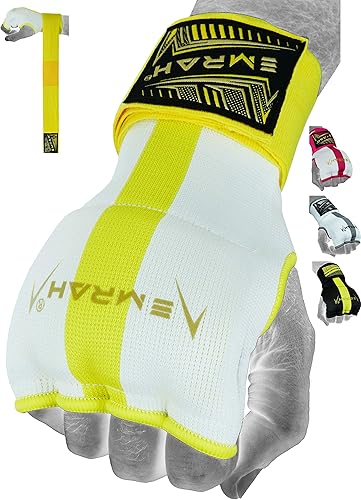 EMRAH Versión2.0 - Guantes interiores de boxeo  Protector de muñeca de mano  Entrenamiento de artes marciales, envoltura de gel de puño, MMA, Muay