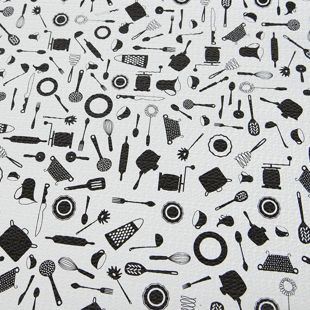 Con-Tact Brand Grip Prints Shelf Liner, Durable and Non-Adhesive Liners, Non-Slip Drawer and Cabinet Liner, 18" x 8', Cucina, Pack of 1 Roll