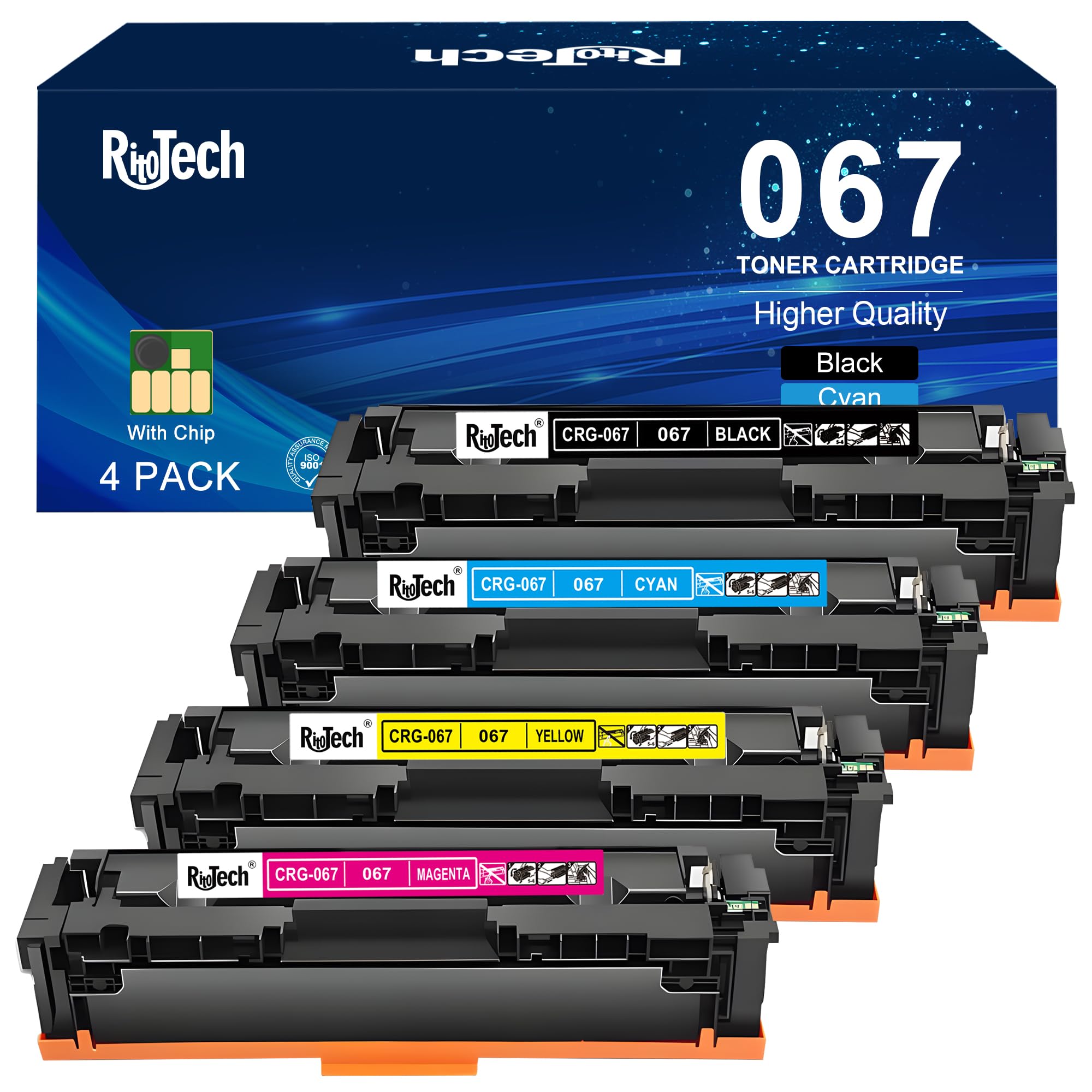 Amazon.com: 067 Toner Cartridge,for Canon 067 067H Black Cyan