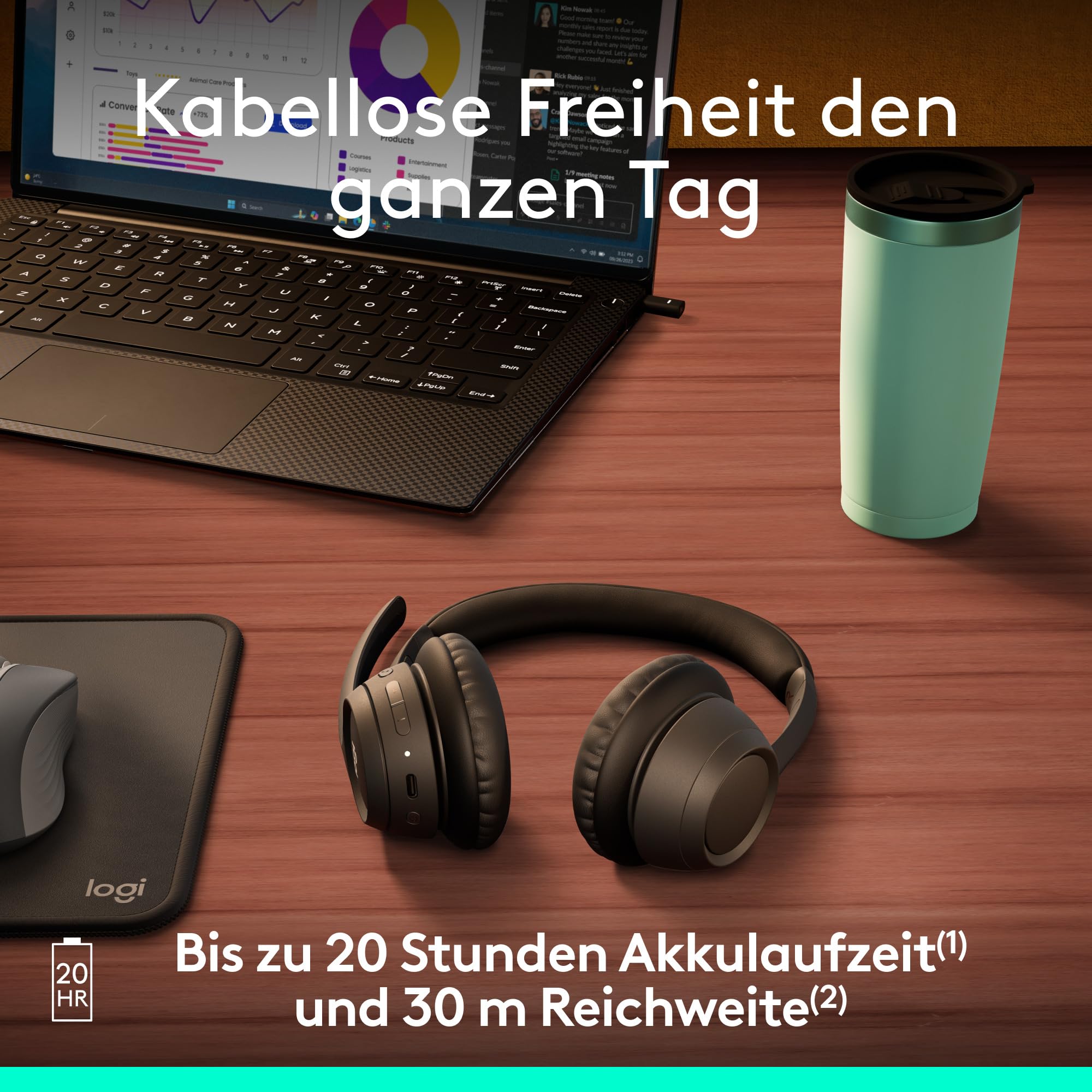 Logitech Zone 305 Wireless Bluetooth-Headset – Bild 5