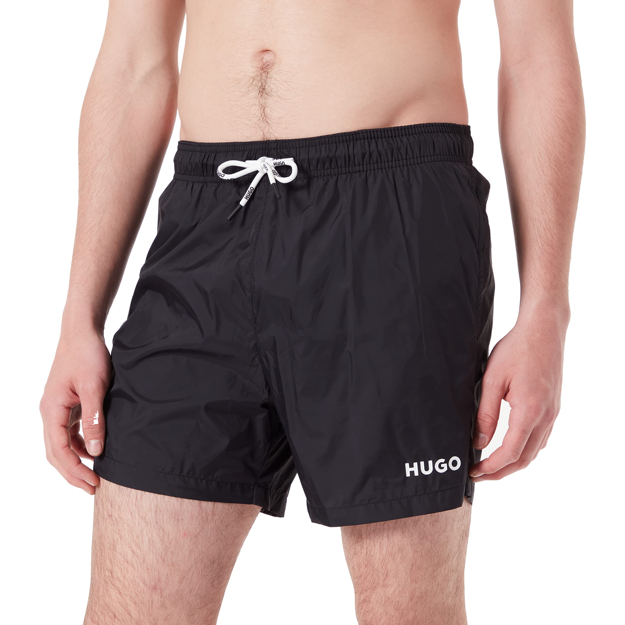 Hugo Men's New - Black1 Haiti Swim Trunks, New-Black1, M