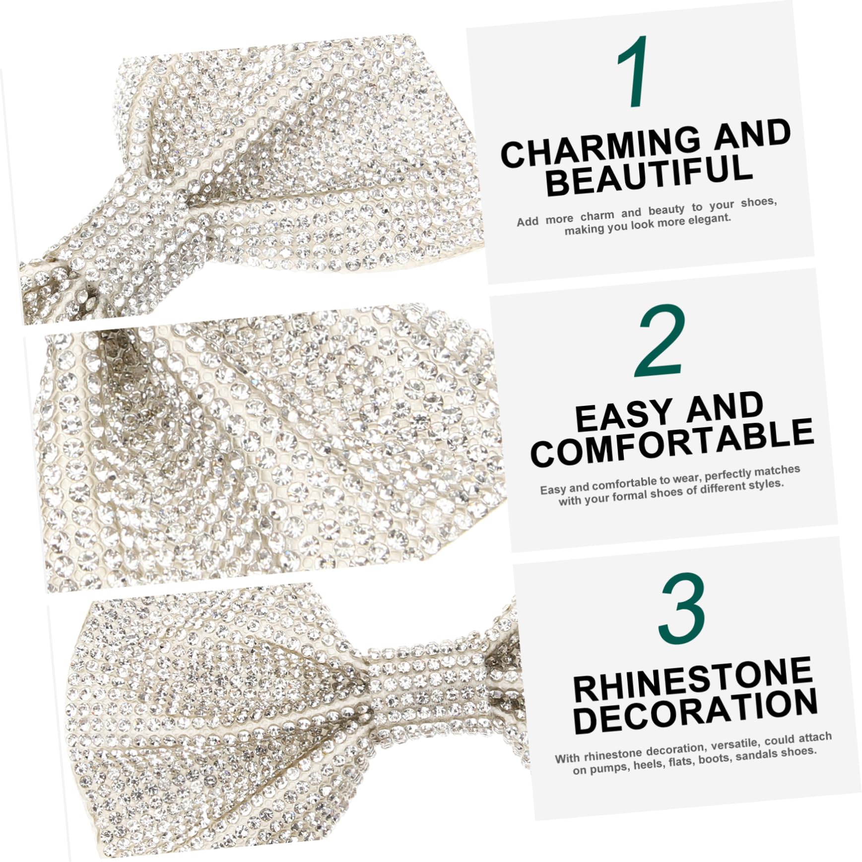 PACKOVE Fiore Scarpa Fiocco Fibbie Per Scarpe Con Fiocco Fibbie Fermascarpe Fermaglio Per Scarpe Con Fiocco Clip Scintillanti Nozze Fermagli Per Scarpe Decorativi Silver Lega