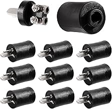 KUOQIY 10 Stücke 2 Polige DIN-Lautsprecherstecker, 2-Polige HiFi-Lautsprecherkabelstecker mit Schraubanschluss, mit Schraubendreher, für HiFi-Lautsprechergeräte
