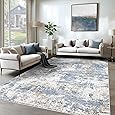 6x9 Area Rugs for Living Room - Washable Rug Modern Abstract Soft Large Neutral Non-Slip Carpet Indoor Floor Thin Carpets for Bedroom Dining Room Farmhouse Nursery Home Office Green