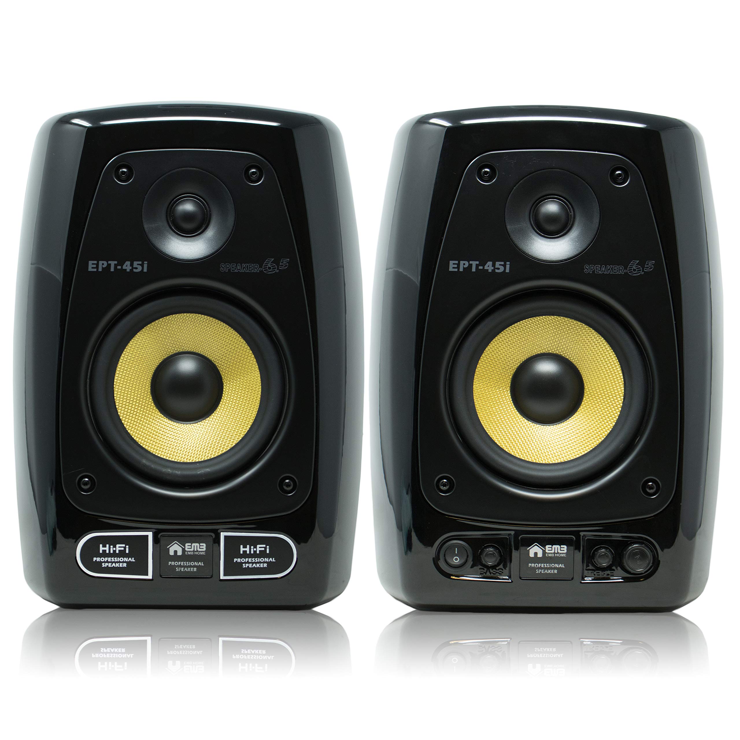 Buy EMB Professional EPT45i Dual Bookshelf Speakers Work with