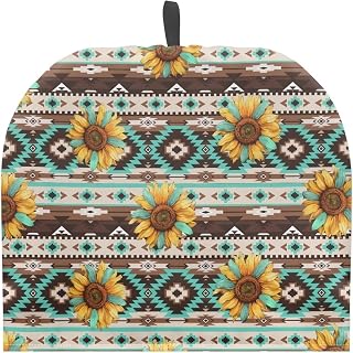 Aztec Sunflower Tea Cozy for Teapot Insulated Tea Cosy Washable Tea Pot Dust Covers Breakfast Warmer for Home Kitchen Office Holiday Party Decor