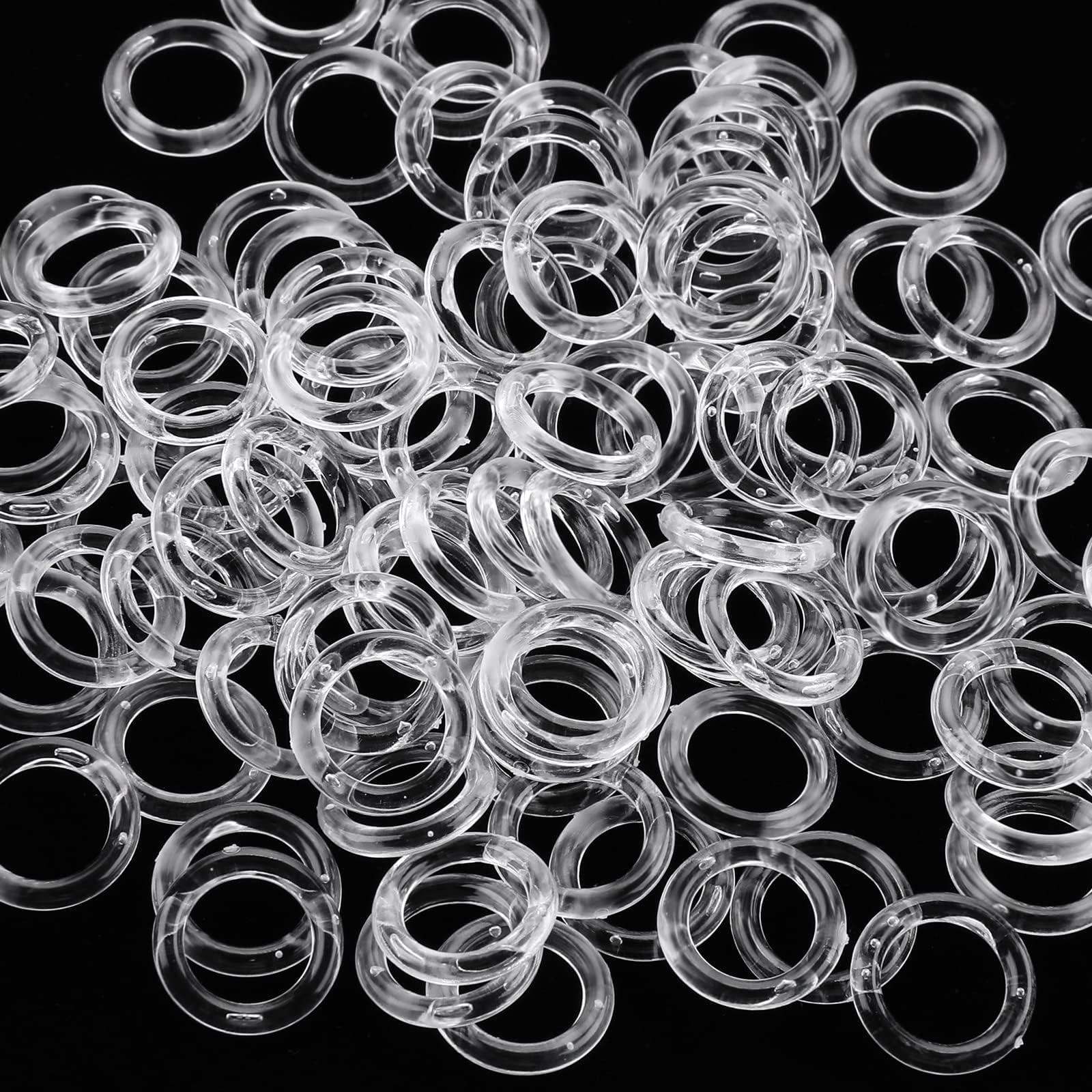 Home Sewing Depot White Plastic Split Rings for Shades & Valances, 1/