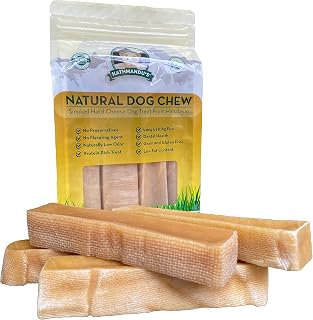 Kathmandu's Himalayan Natural Dog Chew, Smoked Hard Cheese Dog Treat from The Pristine Himalayan Foothill, Best for Both Indoor & Outdoor use, Splinter-Less, No Mess, Packaged in USA