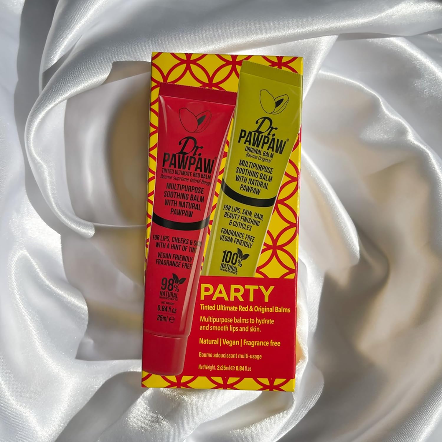 Dr. PawPaw Party Set - Multipurpose, Soothing and Tinted, Hydrating Lip Balm Giftset - Ultimate Red and Original Balm - Gluten Free - 2 pc - Image 5