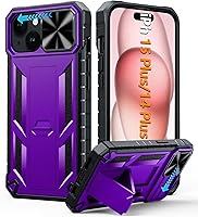 Vista 31 de FNTCASE Funda para iPhone 12 Pro-Max: resistente protección de grado militar a prueba de caídas con soporte TPU resistente a prueba de golpes