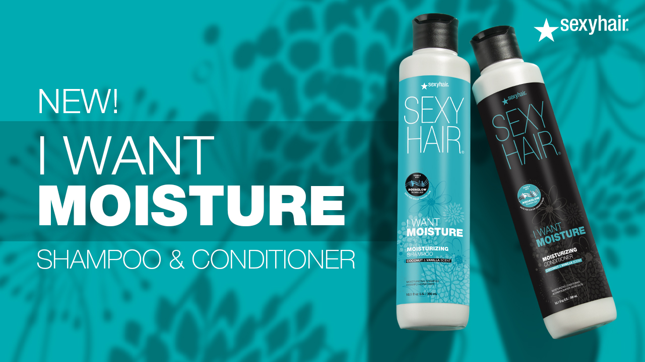 Amazon.com: SexyHair I WANT MOISTURE Shampoo, 33.8oz | Tames Frizz