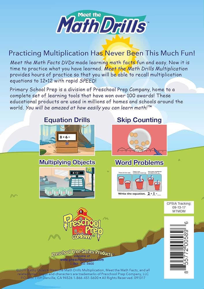 Amazon.com: Meet the Math Drills: Multiplication DVD : Animation