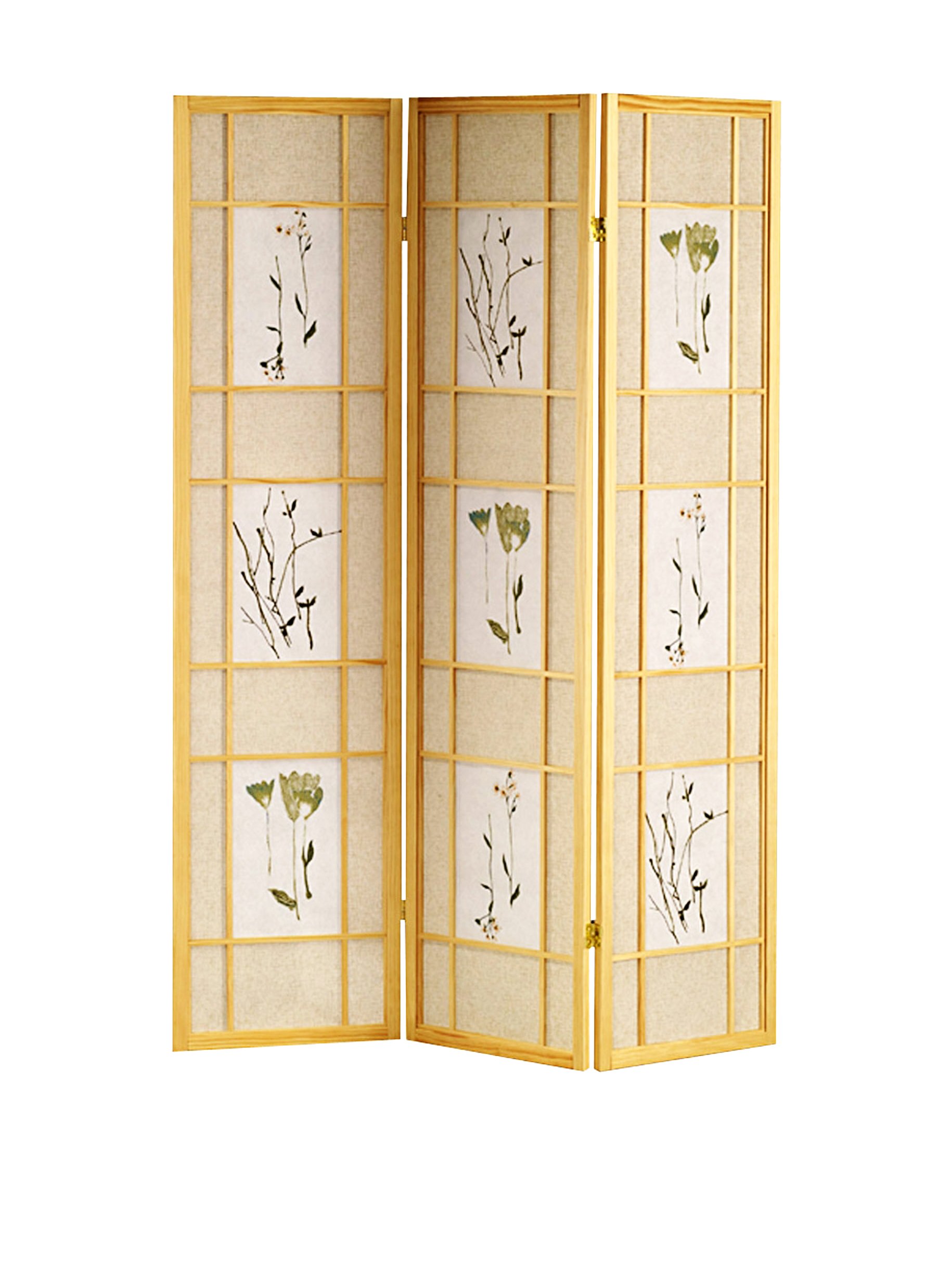 ORE Furniture International 3-Panel Shoji Screen, Natural