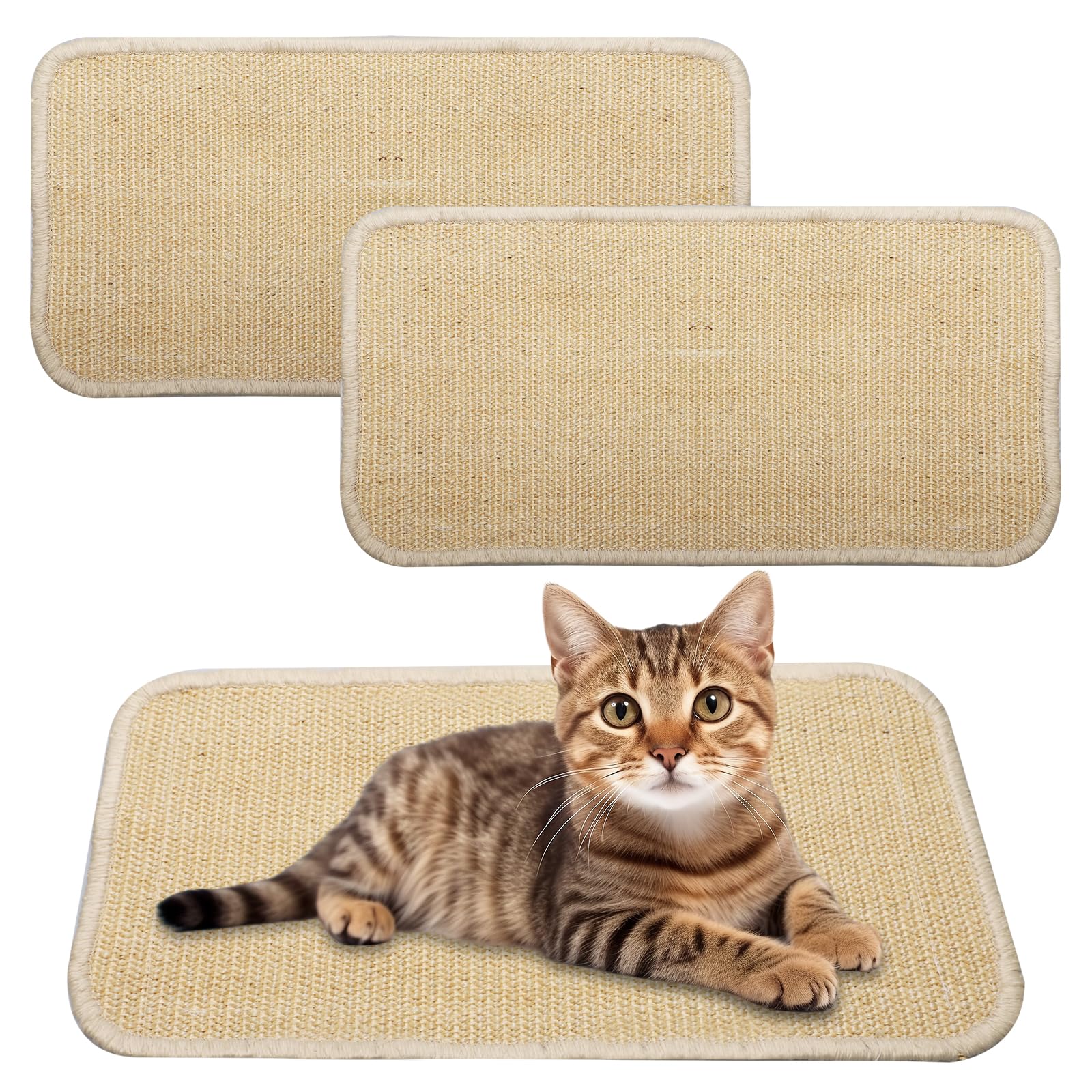 Tappeto Tiragraffi Per Gatti In Sisal - 2 Pezzi Antigraffio Per Divani - Foto 5