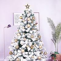 Vista 6 de Juego de 101 adornos de bolas de Navidad, juego de lujo para decoración de árbol de Navidad y cuerda para colgar, bolas de Navidad de Emopeak – Mini