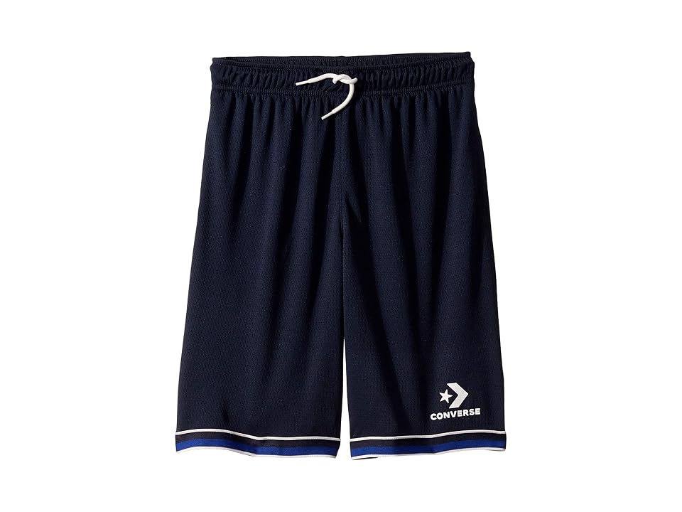 

Converse Kids Mesh Court Shorts (Big Kids) (Obsidian) Boy's Shorts, Brown