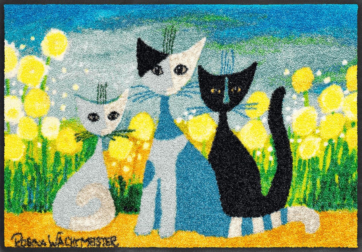 Salonloewe Fussmatte Springtime I Schmutzfangmatte & Fußabtreter für Innen 50 x 75 cm