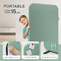 Vista 4 de DECOLAB Divisor de habitación de pie, división de privacidad de espacio, panel de pared portátil para estudio, apartamento, oficina, hogar, aula