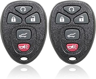 Keyless Entry Remote Car Key Fob for Chevy Tahoe Traverse Suburban/GMC Acadia Yukon/Buick Enclave/Saturn Outlook(15913415, OUC60270, OUC60221), Set of 2