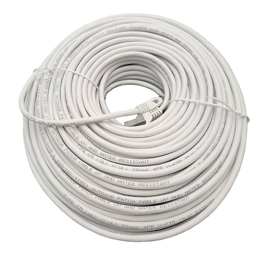 LAN cat6A　200m　(白)　新品 Amazon.com: Micro Connectors 200 Feet CAT6A Industrial