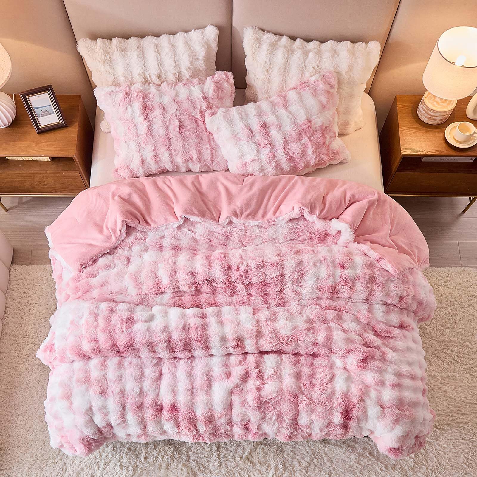 UOZZI BEDDING Feinbiber Schmusetuch Set FLBZ01-T