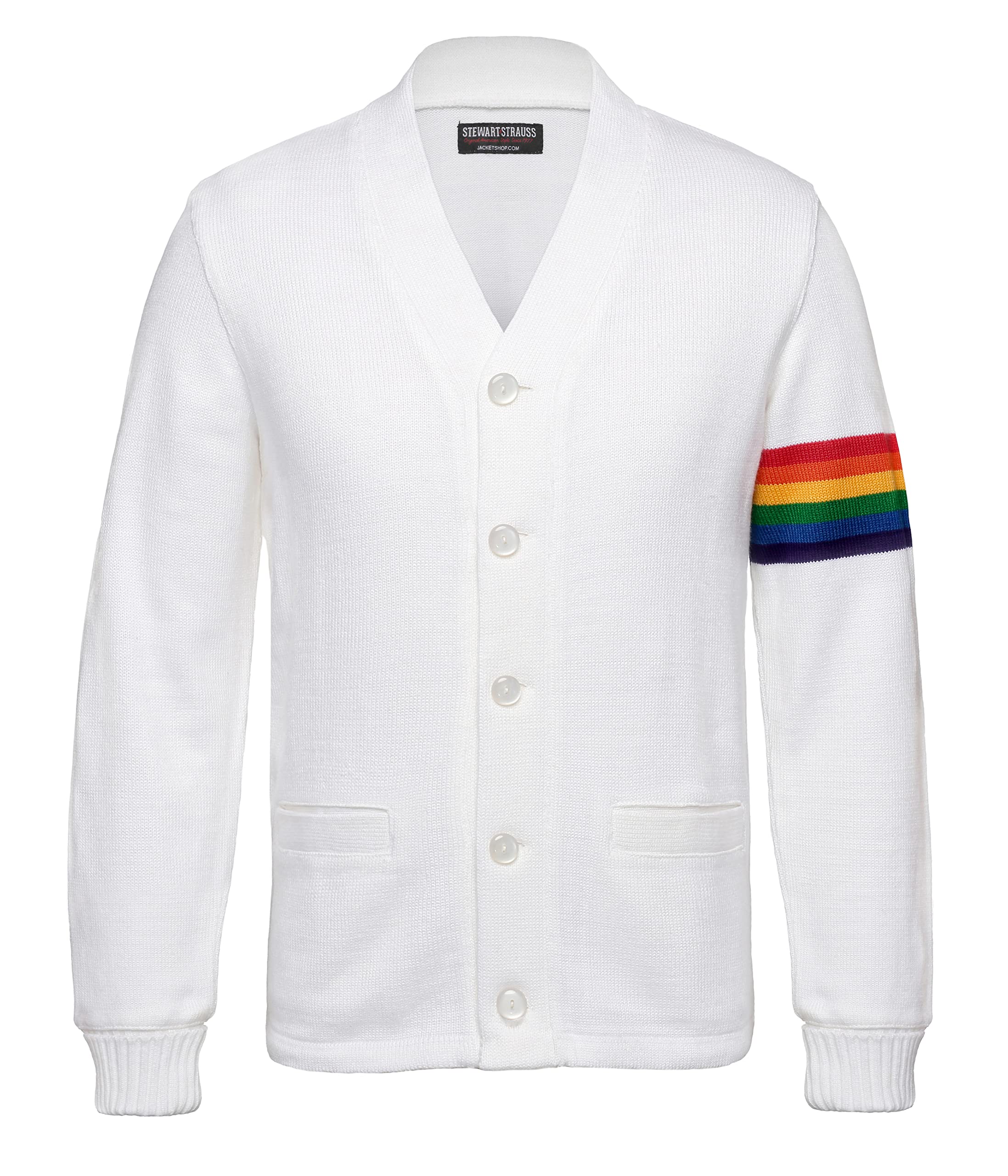 Stewart &amp; Strauss Cardigan Varsity Letter Sweater