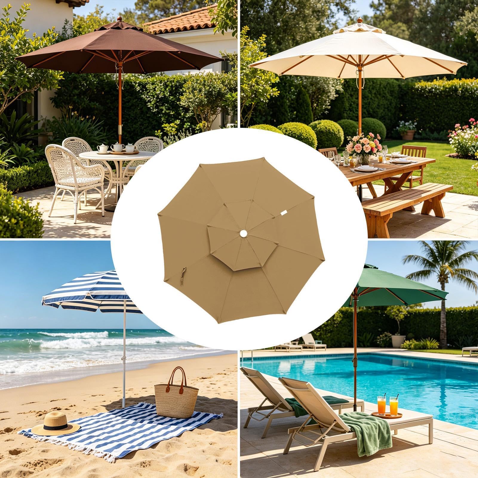 Parti di ombrellone all'aperto del baldacchino della sostituzione dell'ombrello | Ombrello di ricambio a bordo piscina per patio esterno cortile giardino piscina spiaggia terrazza portico balcone