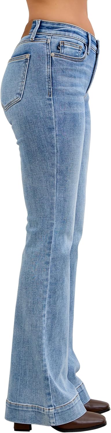 Judy Blue Womens Jeans - Mid Rise Flare - Image 3