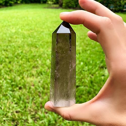 Miniatura 6 de Cuarzo ahumado natural. Cristal curativo contra la energía negativa. Reiki protector, calma, Wicca, cristal metafísico. Chakra raíz. Ritual