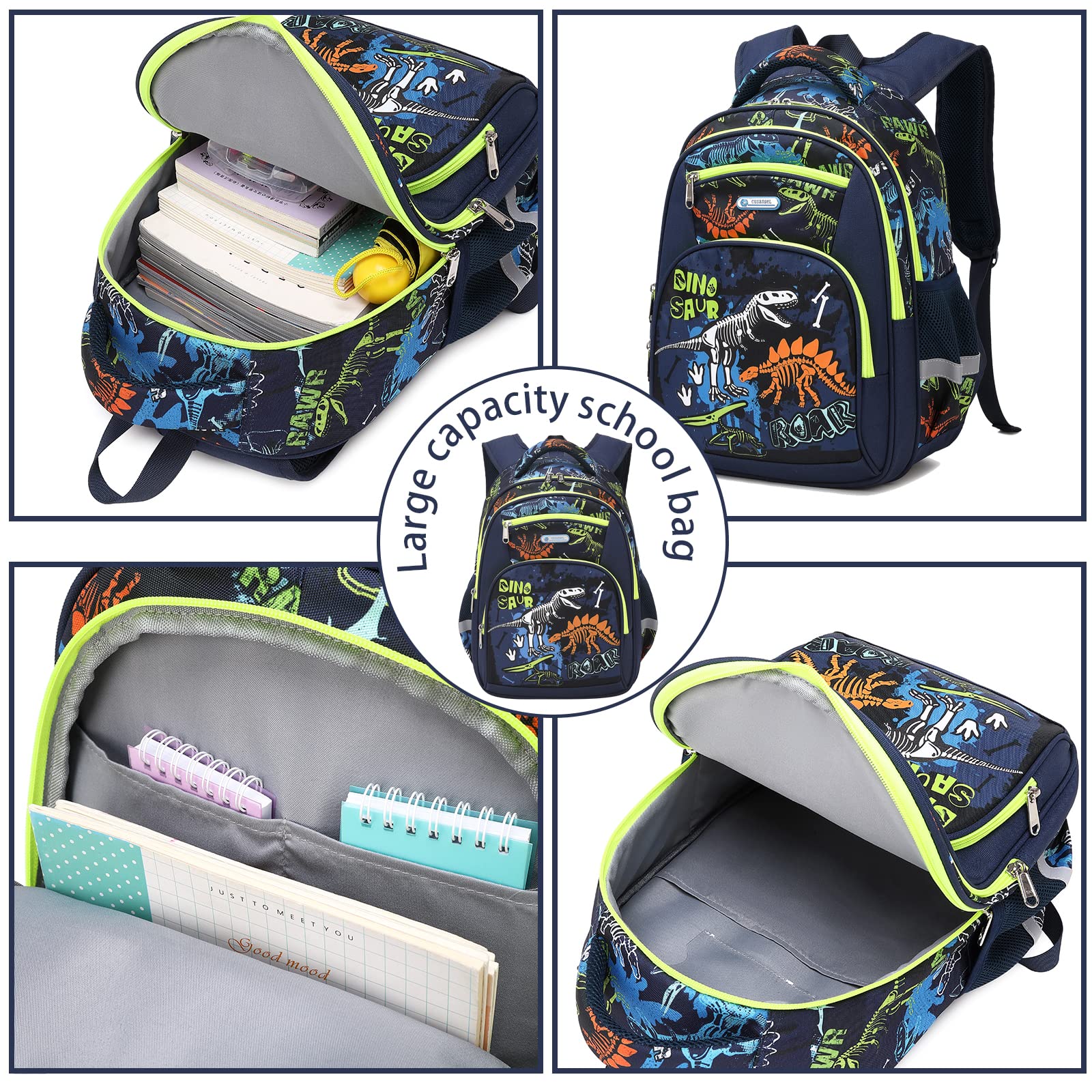 Cusangel Kinderrucksack Mädchen Jungen Teenager Schulrucksack, Ergonomischer & Anpassbarer Schulranzen, Wetterfester Rucksack Kinder mit Brustgurt, 20L, 41 x 29 x 15 cm