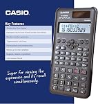 Casio FX300MSPLUS2 Scientific 2nd Edition Calculator, with New Sleek Design, Black, 0.4" x 3" x 6.4"