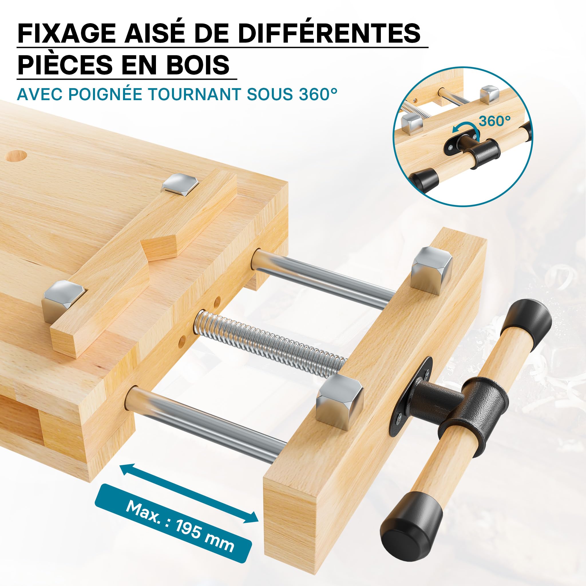 Petit Étau D'Établi Tau D'Établi En Acier, Mini Pince De Table Pour Le Travail Du Bois