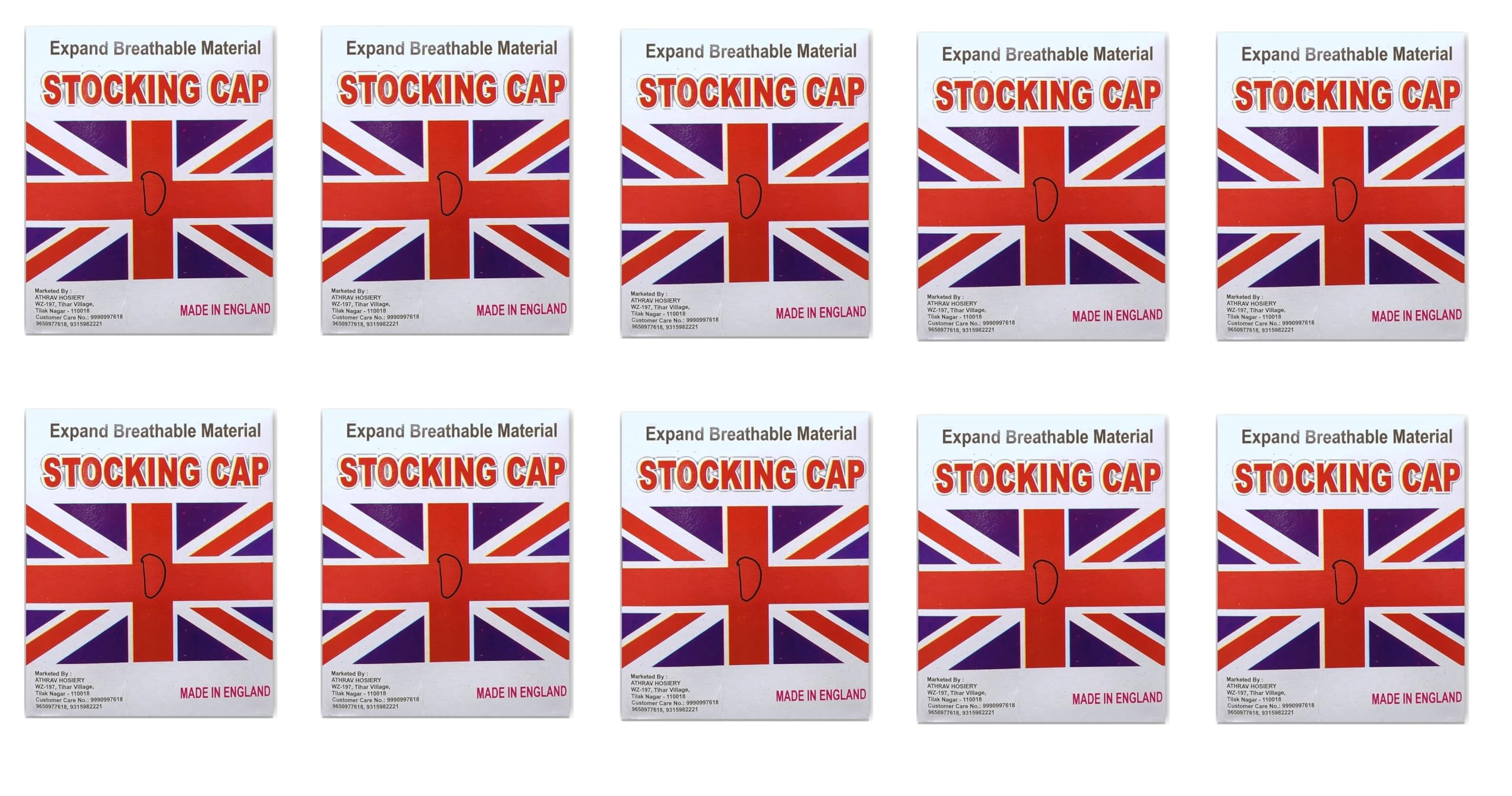 ATHRAVFIT England Double Stocking Cap, Wig Caps, Singh Net Stocking Caps for Wigs Stretchy Nylon Wig Caps Wig Caps for Women Men, (White Pack of 10)