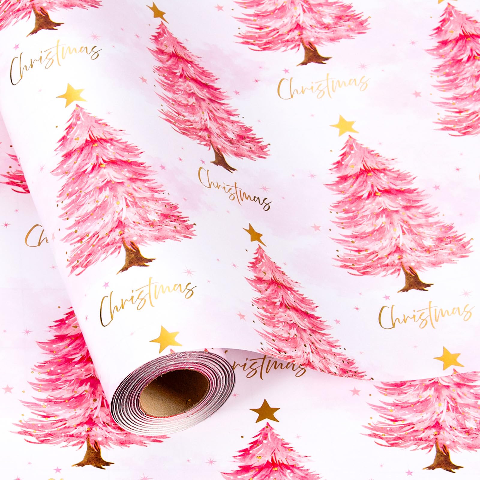 MAYPLUSS Christmas Gift Wrapping Paper Roll - 17 Inch X 33 Feet - Red and Green Black Plaid Wrapping Paper Sheets Christmas gift wrap for Birthday Baby Shower Party Festive Decoration โ image 1