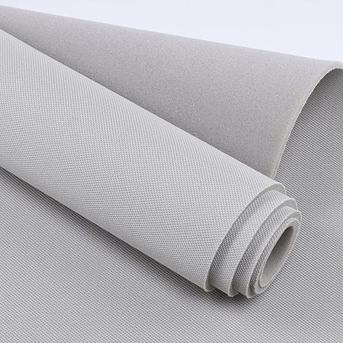 Miniatura 4 de Tela de forro de techo con material de respaldo de espuma de 19 pulgadas (0.118 in), 60 pulgadas de ancho x 76 pulgadas de largo, malla transpirable