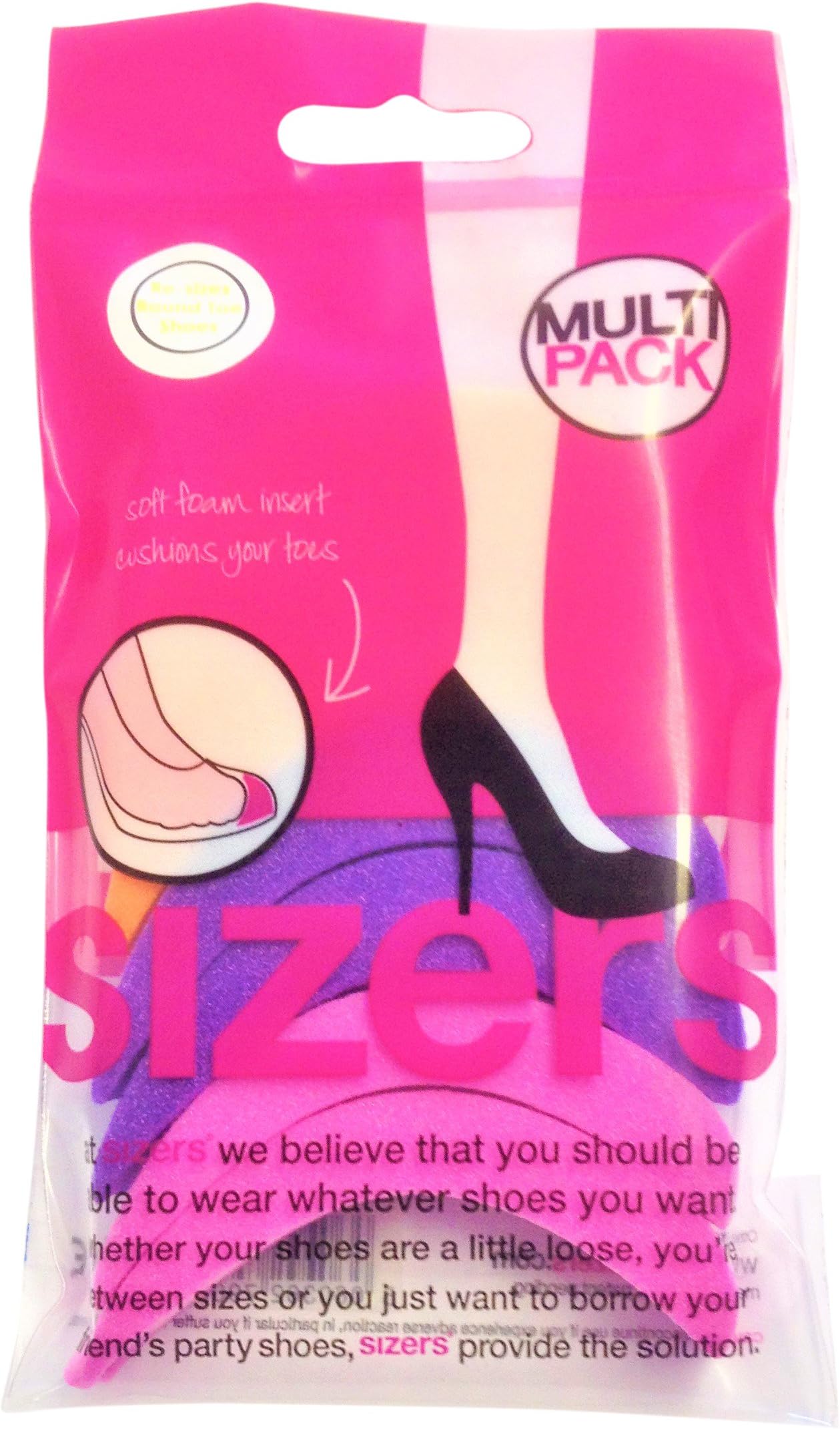 Multipack - (HEAT MOLDING SHOE INSERTS) Re-sizes ALL Round-Toe Footwear