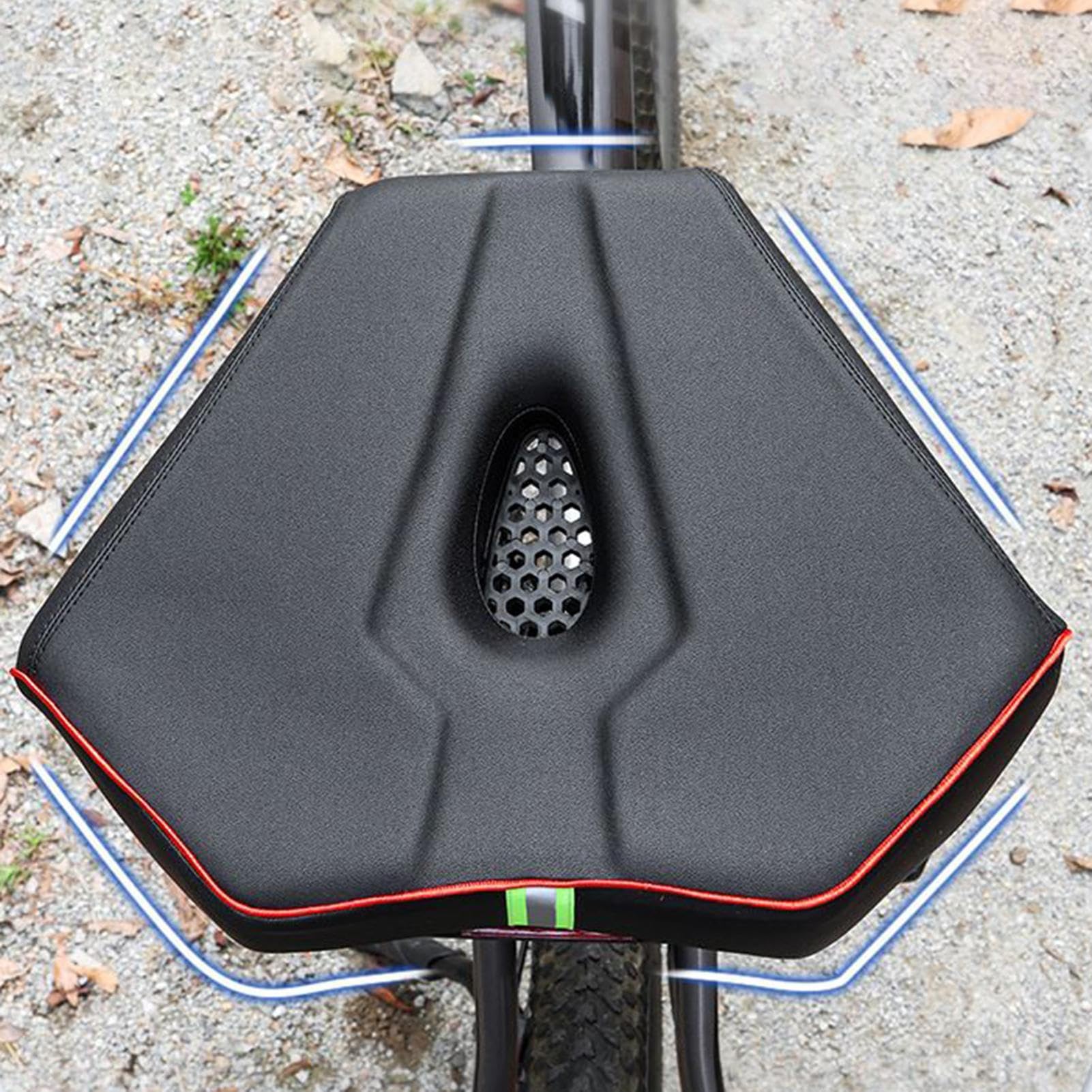 Sella per mountain bike - Sella per bicicletta ampia e confortevole, cuscino ergonomico che assorbe gli urti, accessori da ciclismo per uomini, donne, giovani ciclisti e viaggi