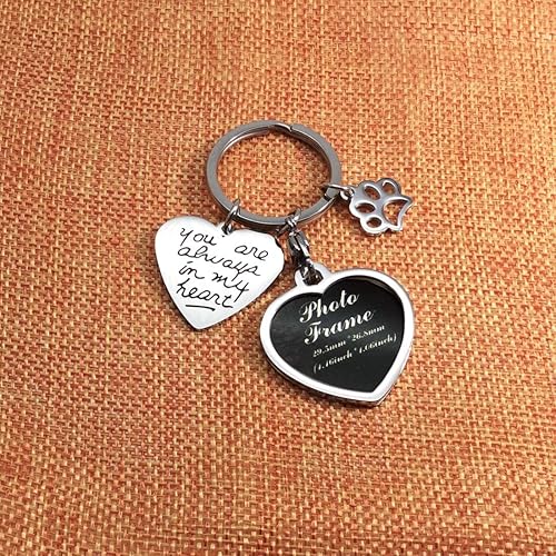 Miniatura 4 de Pet Dog Remembrance - Marco de fotos conmemorativo para regalos, regalo de condolencias de mascotas, You are Always in My Heart, plateado